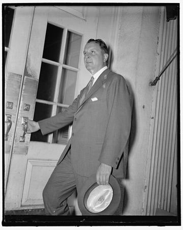 Juan Trippe after meeting President Roosevelt, June 1940