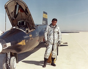 Michael Adams with X-15 No. 1, March 1967